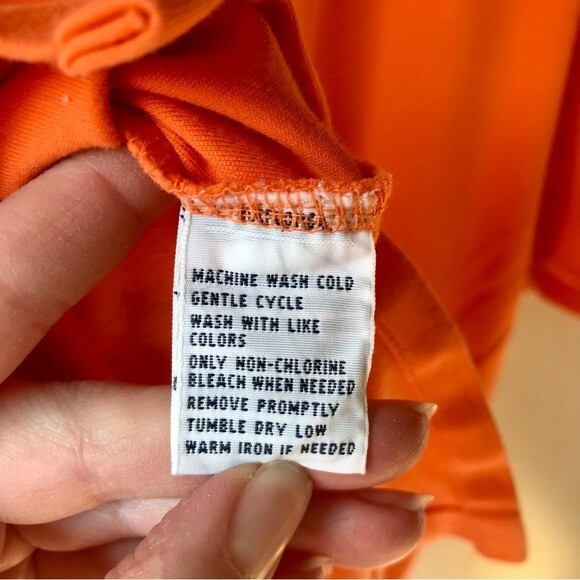 POLO BY RALPH LAUREN Shirt Pima Soft Touch Cotton Orange Mens XL - Picture 5 of 5